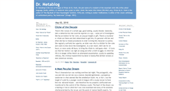 Desktop Screenshot of drmetablog.com